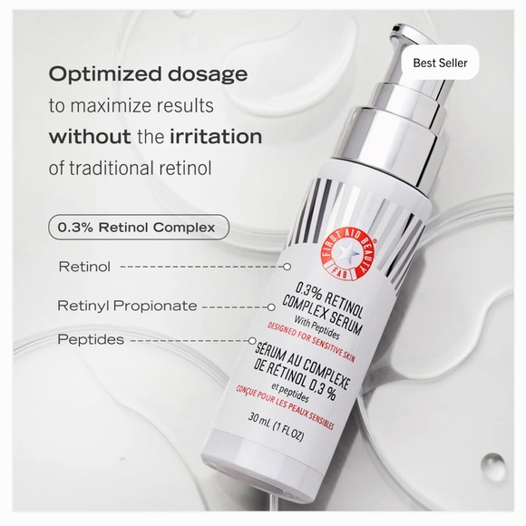NIB First Aid Beauty 0.3% Retinol Complex Serum With Peptides - Picture 5 of 16